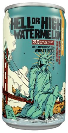 21st Amendment - Hell or High Watermelon Wheat (12 pack cans) (12 pack cans)